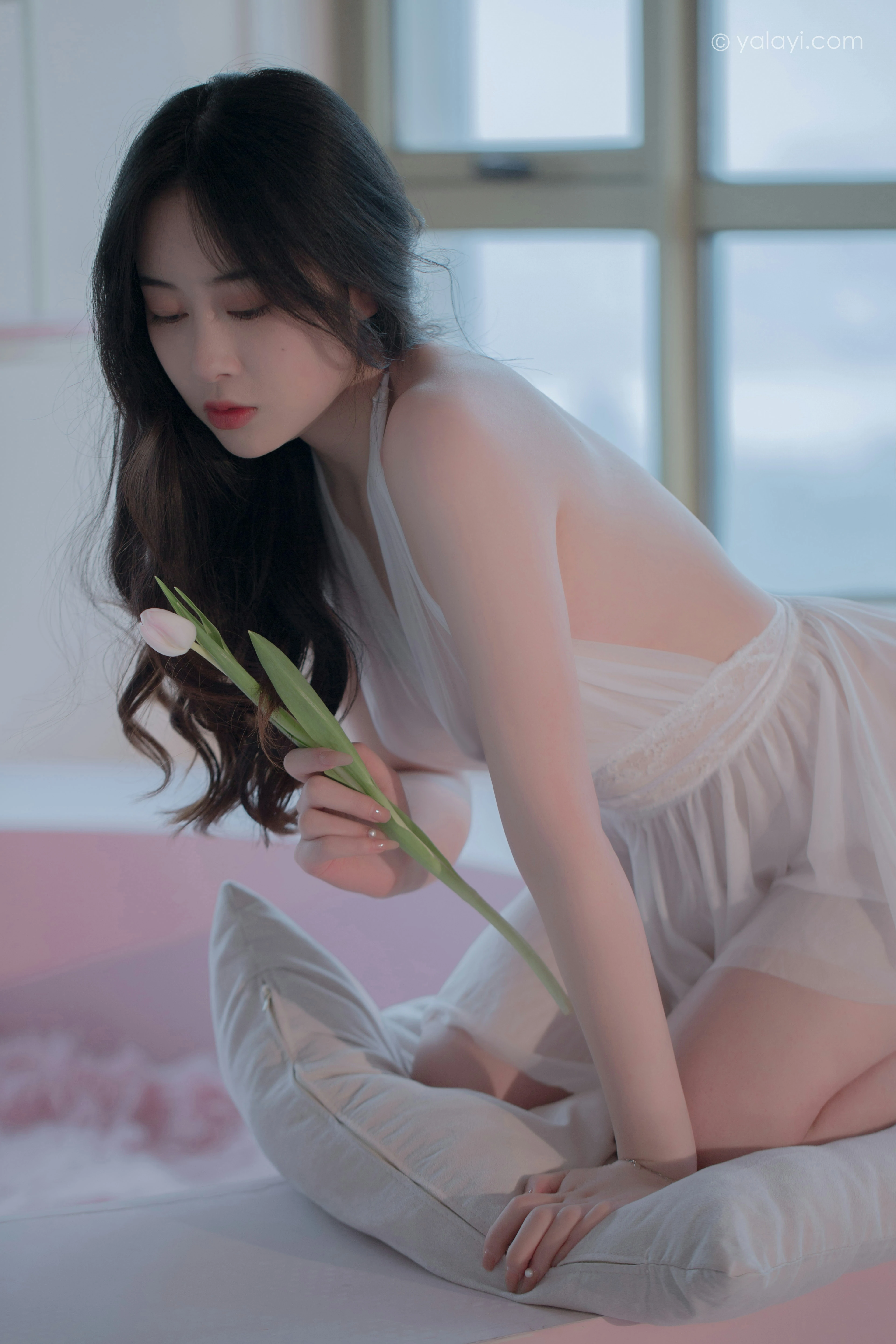 [YALAYI雅拉伊]NO.792 笼子里的鸟儿 璎珞 白色透视情趣内衣性感私房写真集第4张