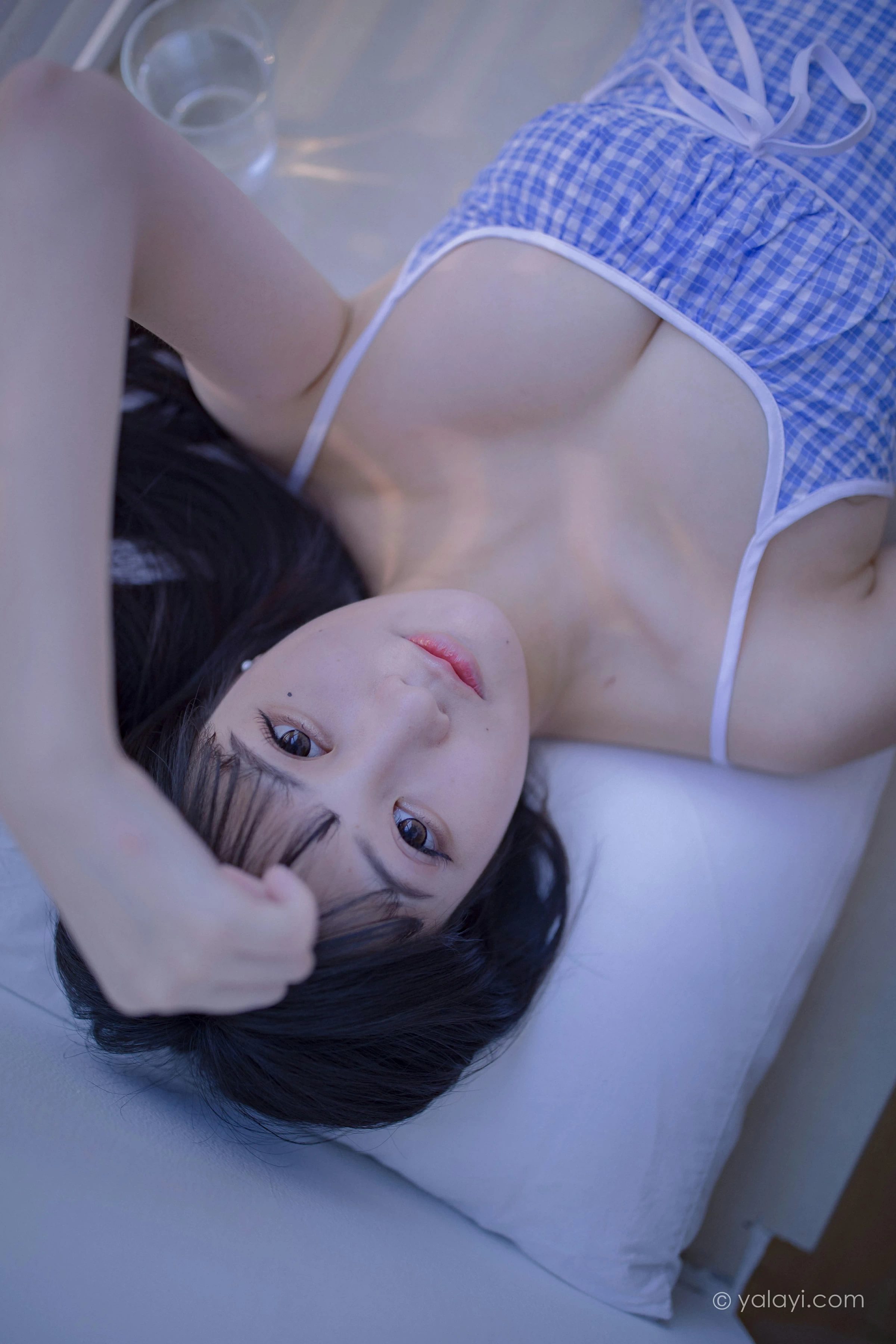 [YALAYI雅拉伊]NO.687 《蓝》 瓶儿 蓝色紧身吊带连衣裙性感私房写真集第14张