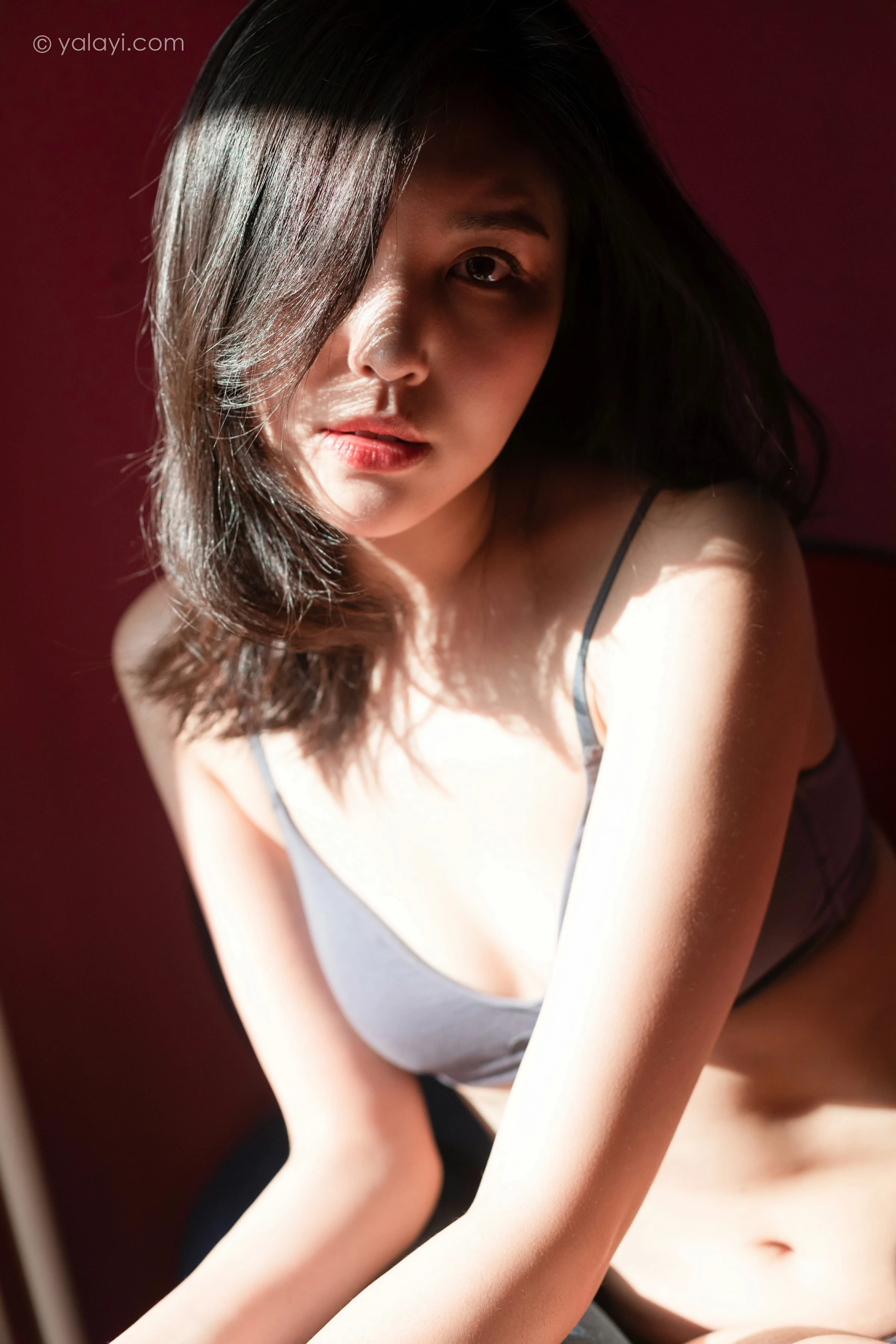 [YALAYI雅拉伊]NO.709 《追光》 苍儿 灰色内衣居家性感私房写真集第11张