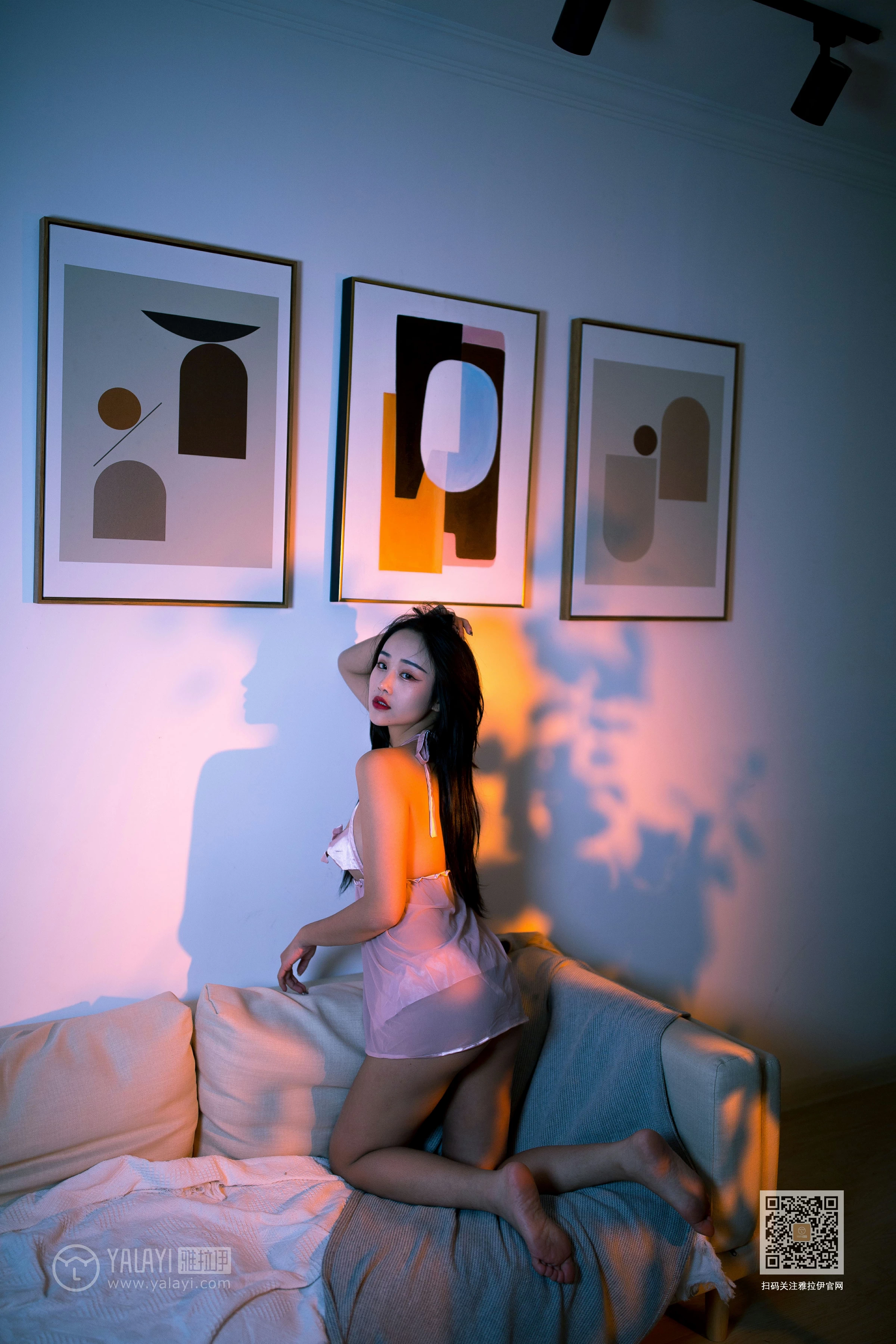 [YALAYI雅拉伊]Vol.535 热浪 优优 粉色透视情趣内衣性感私房写真集第8张