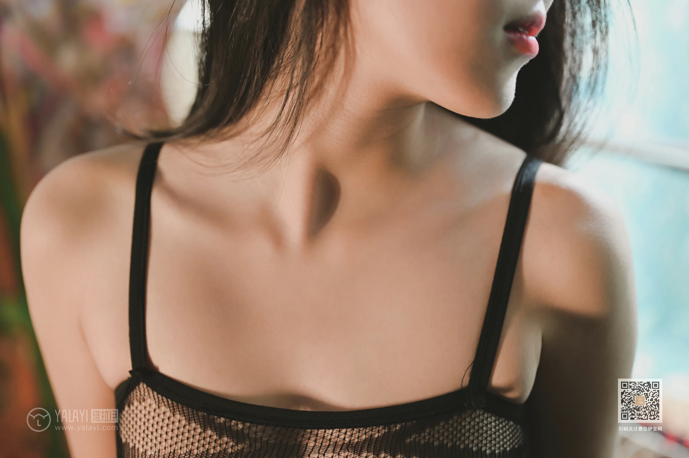 [YALAYI雅拉伊]Vol.578 情人箭 玫瑰 黑色透视情趣渔网衣性感私房写真集第2张