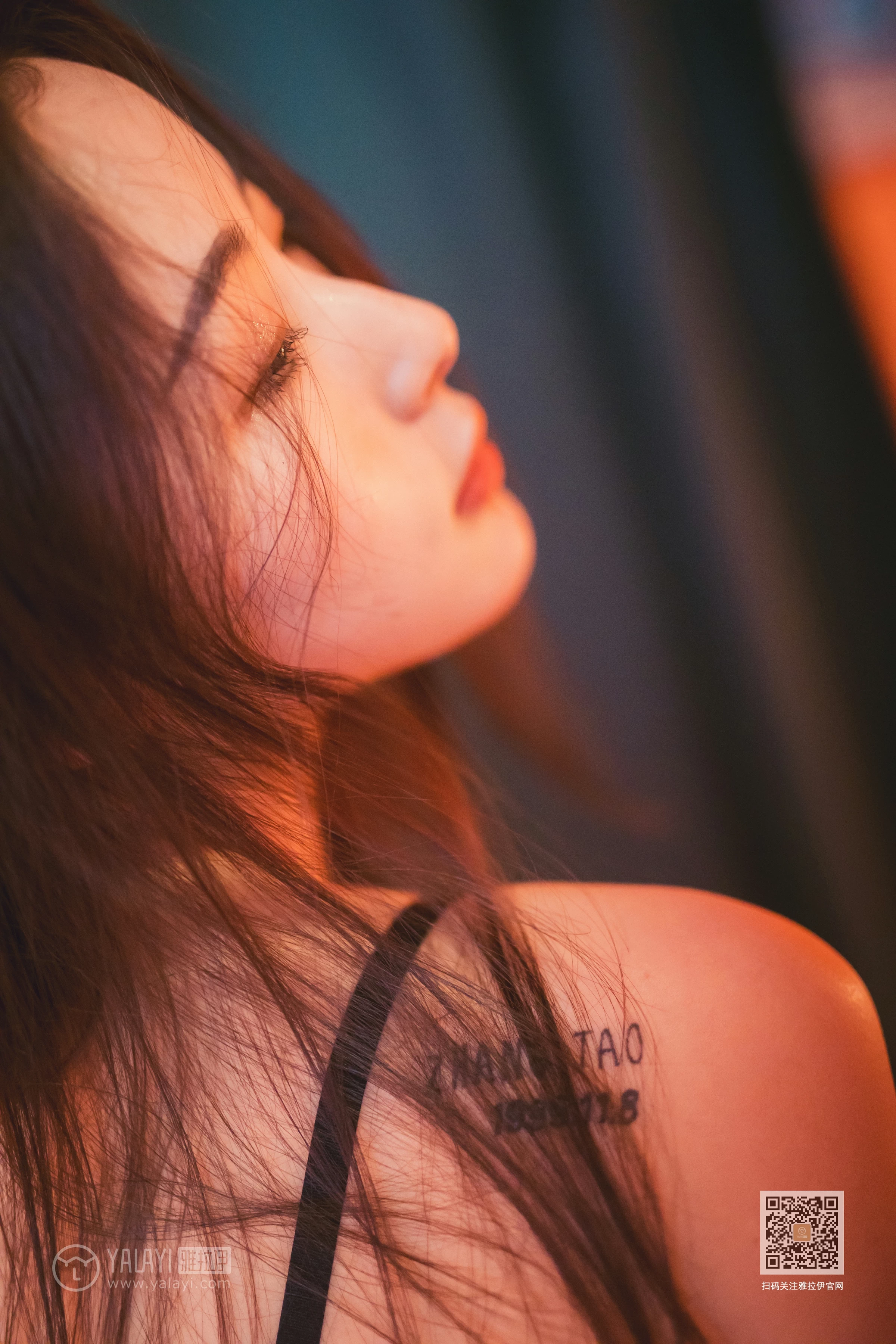 [YALAYI雅拉伊]Vol.592 再看我一眼 海棠 黑色蕾丝内衣性感私房写真集第13张