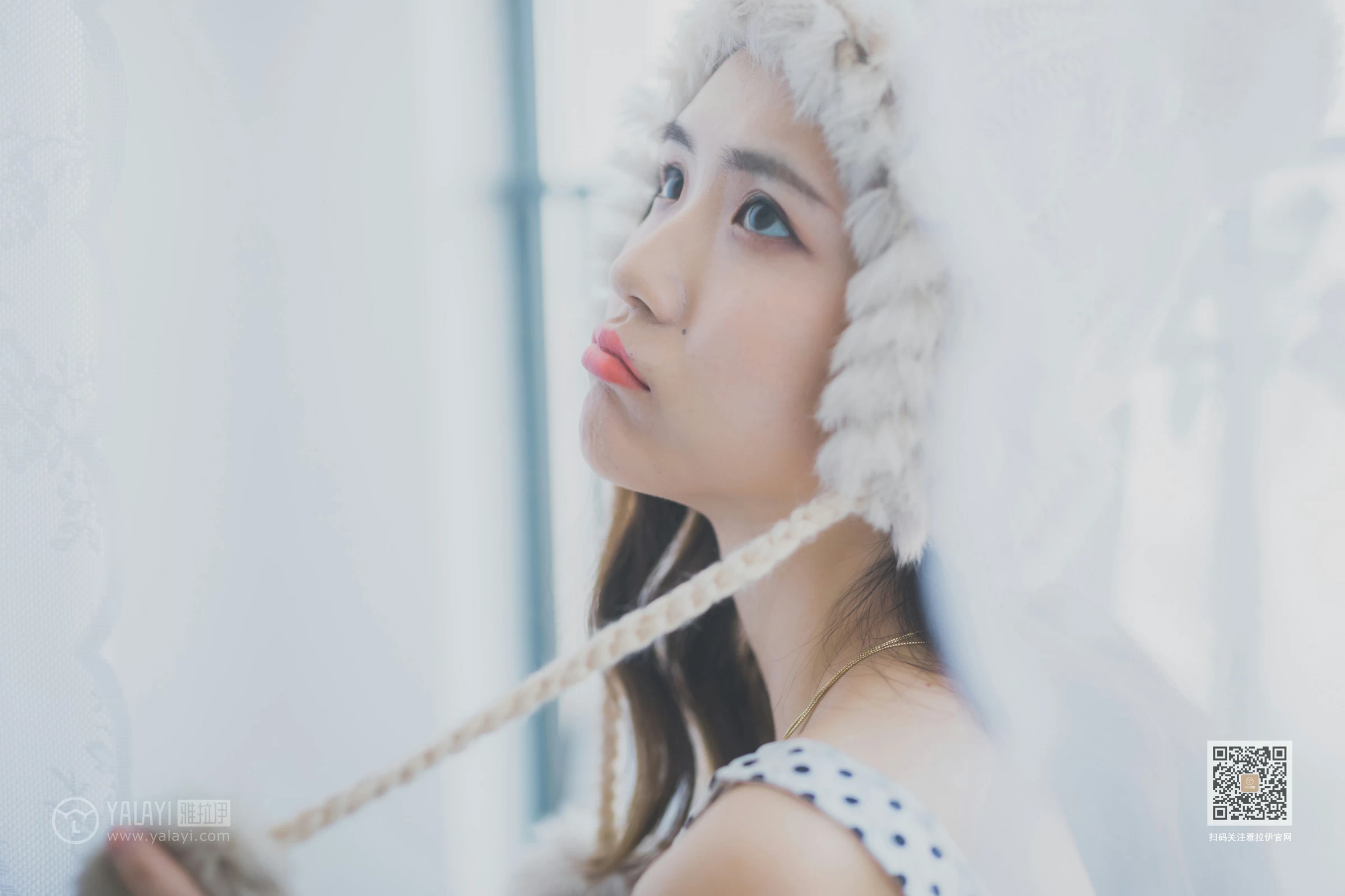 [YALAYI雅拉伊]NO.632 《淘气女友》 尹梦 白色小背心加斑点短裙清纯可爱私房写真集第2张