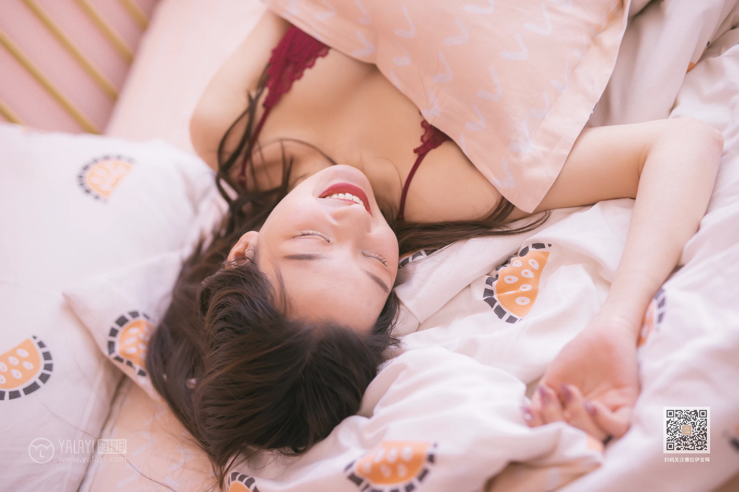 [YALAYI雅拉伊]NO.641 《青春期少女》 明月 红色蕾丝内衣性感私房写真集第14张