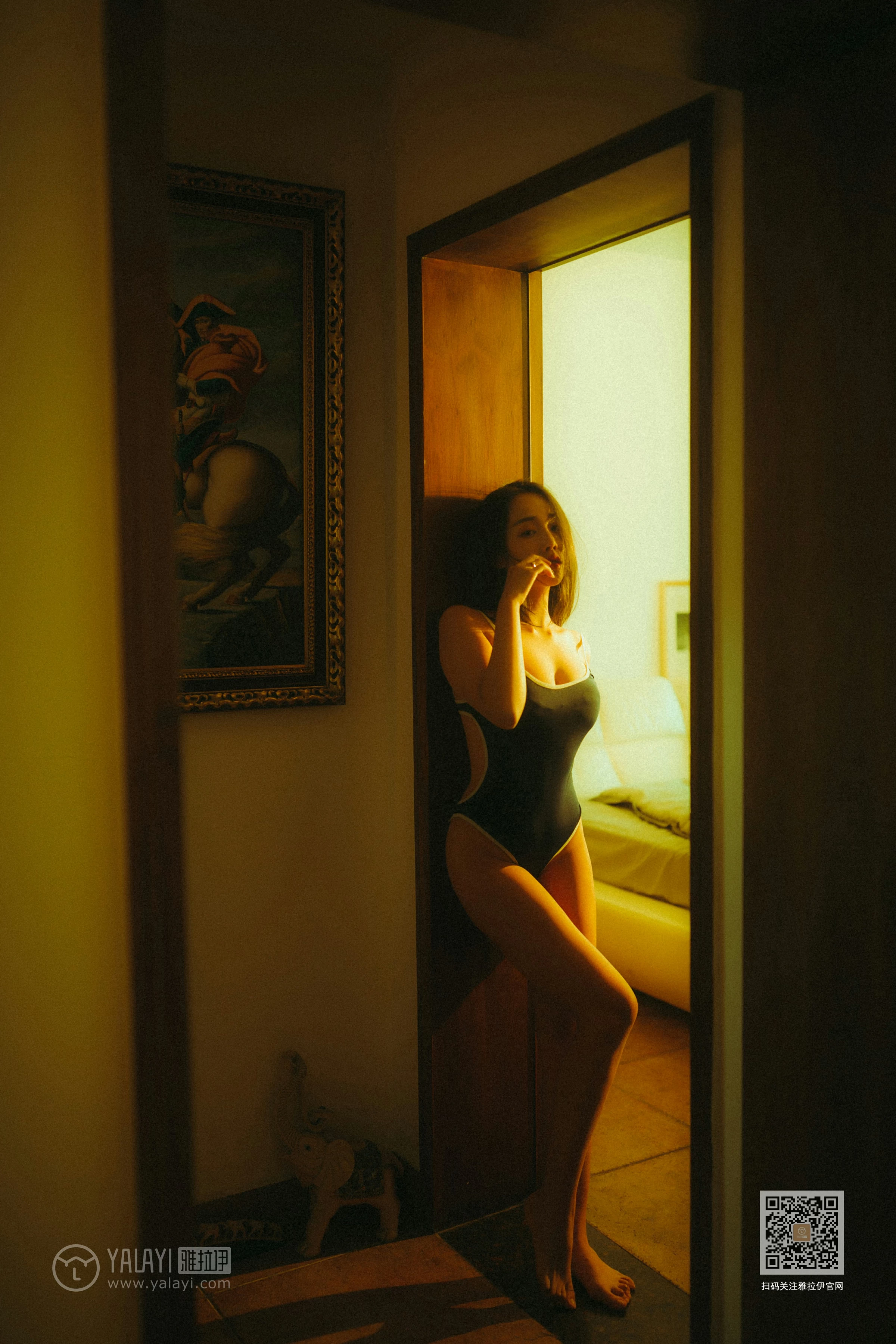 [YALAYI雅拉伊]NO.653 《枯涸之恋》 优优 蓝色连体比基尼泳装性感私房写真集第15张