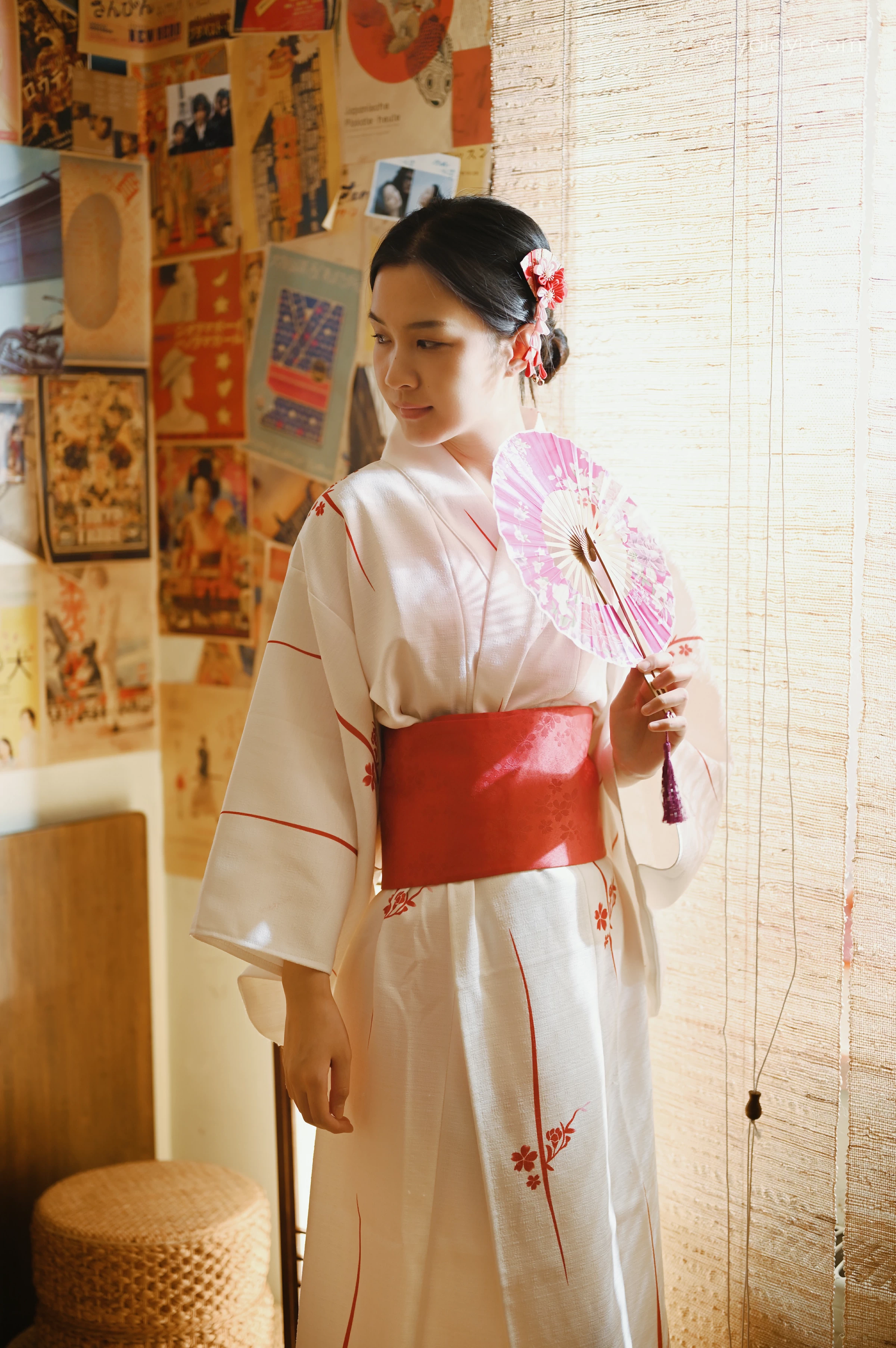 [YALAYI雅拉伊]NO.734 《和敬清寂》 方岚 白色和服性感私房写真集第4张