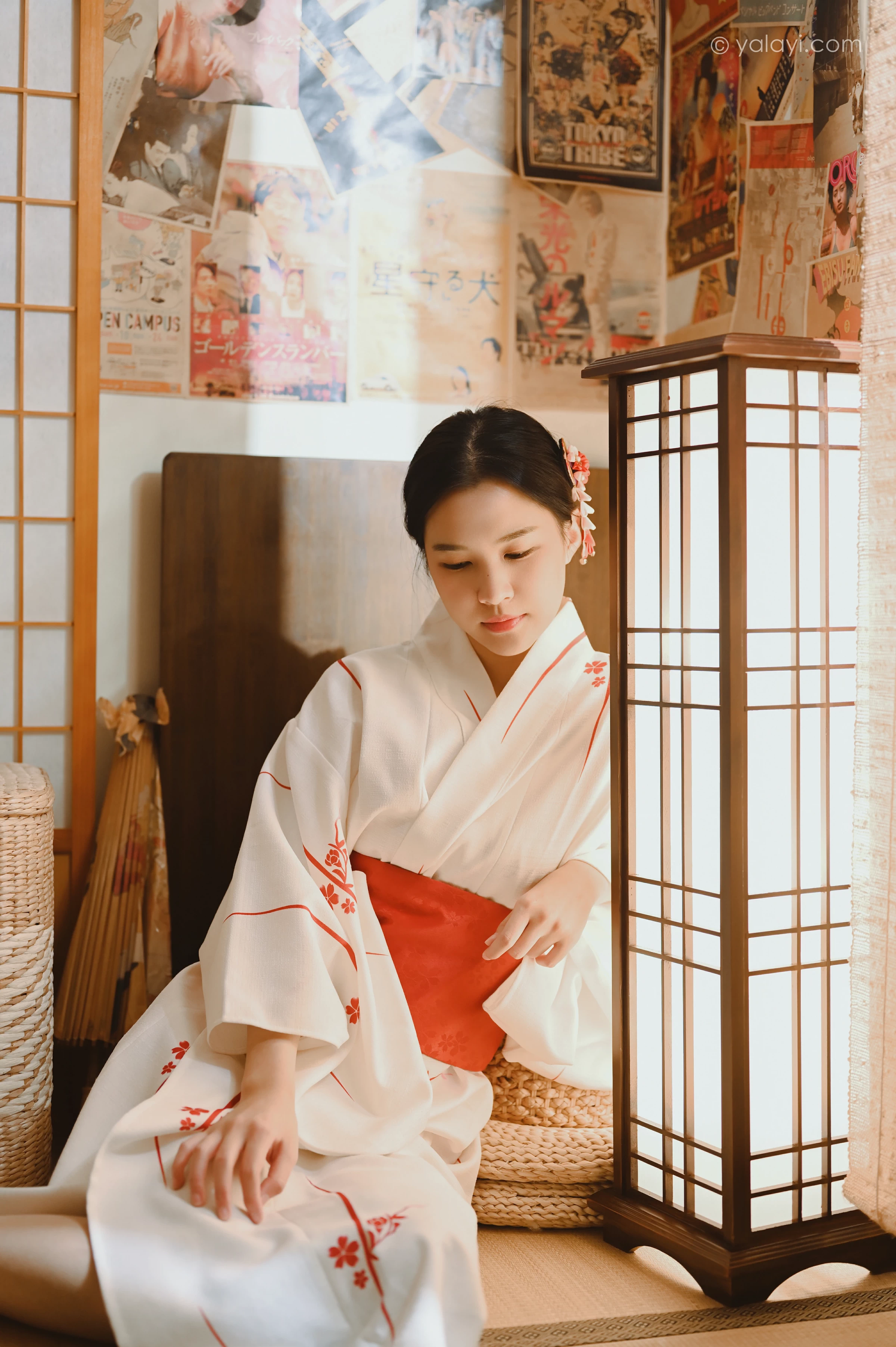 [YALAYI雅拉伊]NO.734 《和敬清寂》 方岚 白色和服性感私房写真集第10张