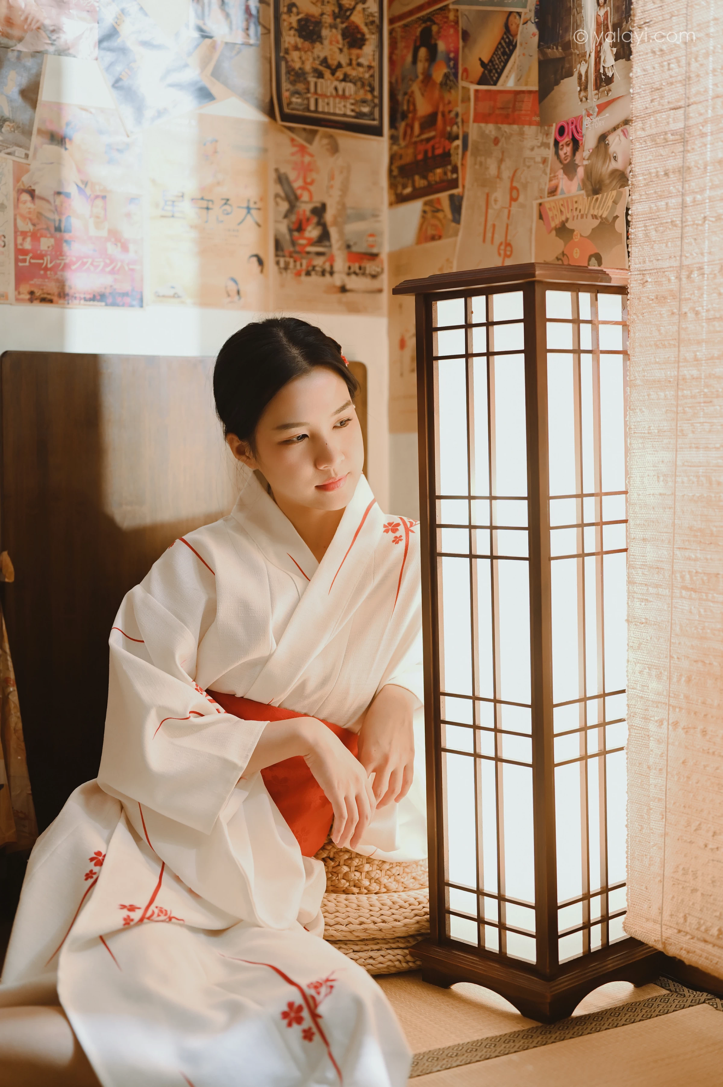 [YALAYI雅拉伊]NO.734 《和敬清寂》 方岚 白色和服性感私房写真集第10张