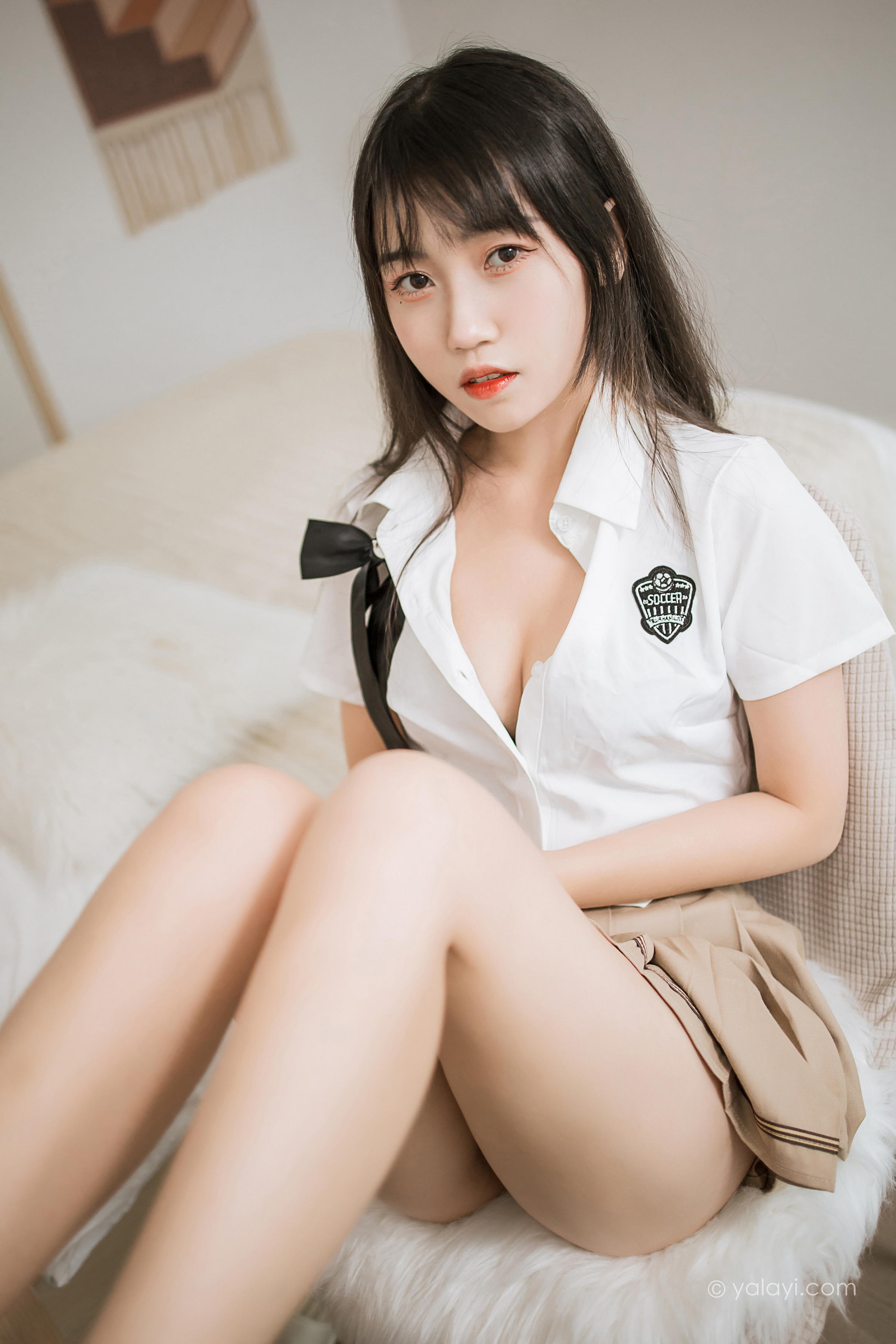 [YALAYI雅拉伊]2022.02.28 美丽多姿 弈思 日本高中女生制服性感私房写真集第9张