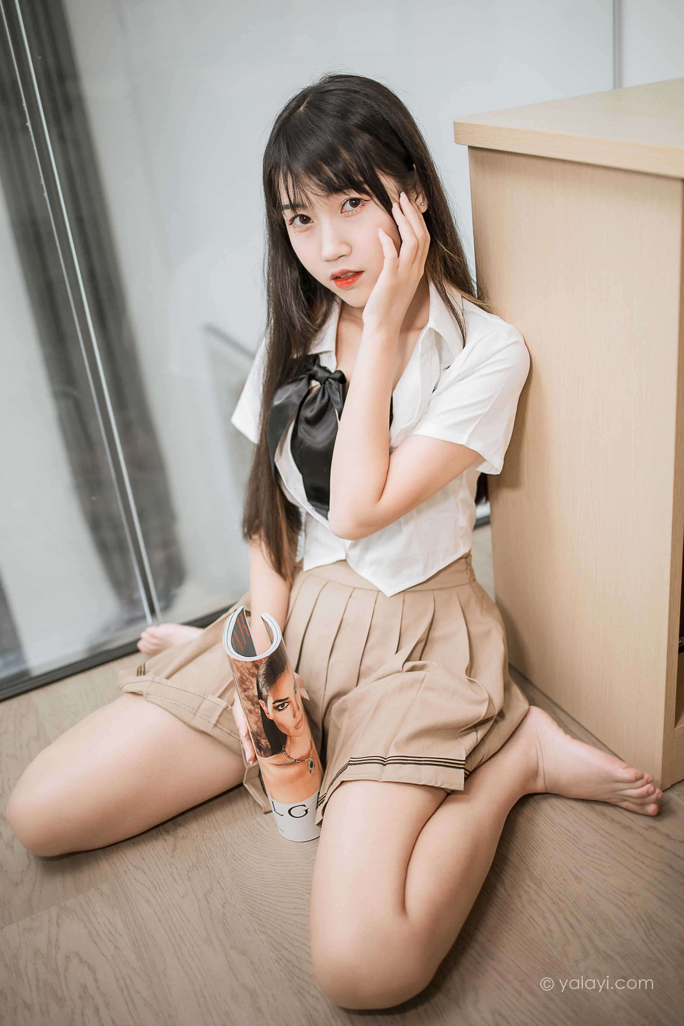 [YALAYI雅拉伊]2022.02.28 美丽多姿 弈思 日本高中女生制服性感私房写真集第12张