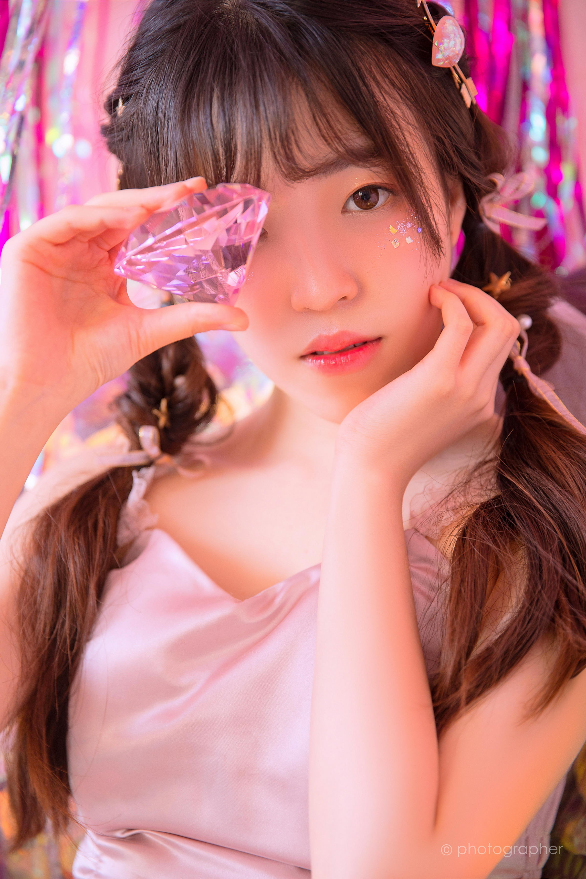 [YALAYI雅拉伊]2022.04.18 感觉良好 青春美少女 蓝色JK水手制服与粉色内衣性感私房写真集第9张