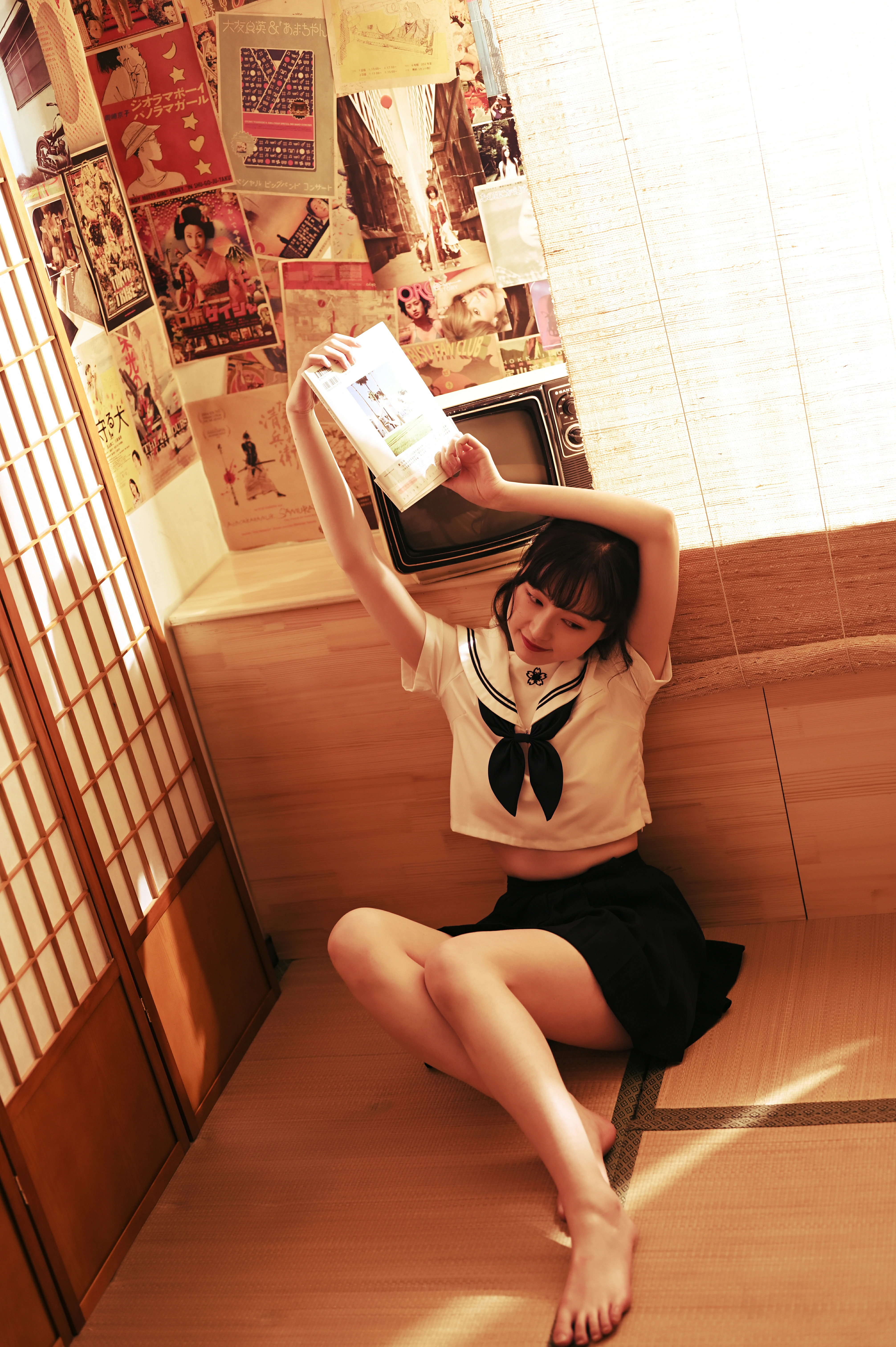 [YALAYI雅拉伊]NO.778 优等生JK 京京 白色水手制服加黑色短裙私房写真集第10张