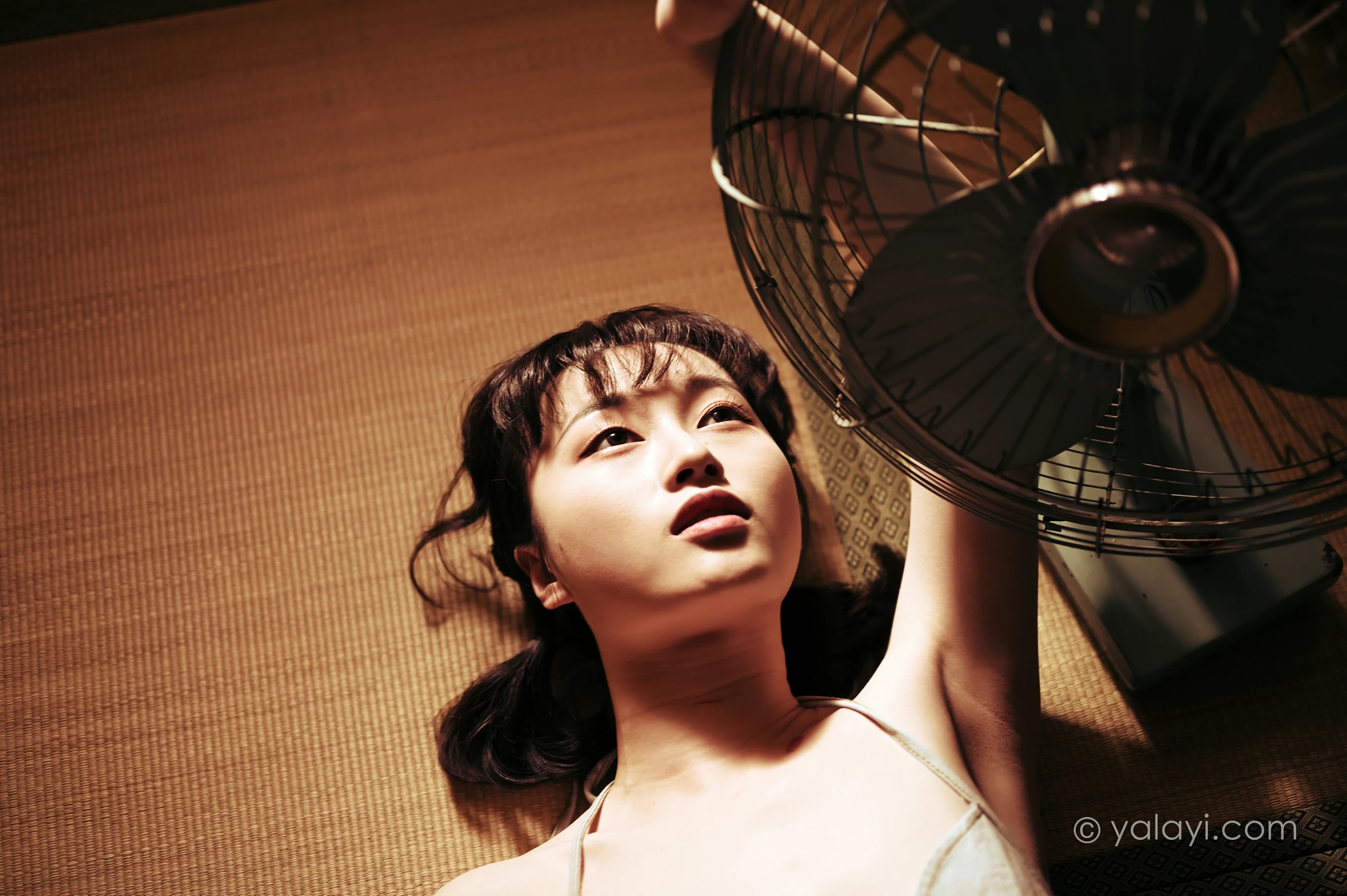 [YALAYI雅拉伊]NO.752 《新半藏深林》 京京 灰色情趣内衣加短裤性感写真集第7张